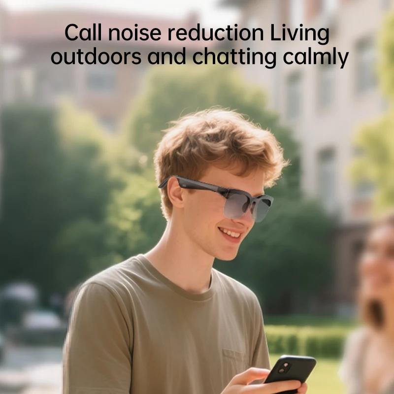 AI intelligent wireless Bluetooth 6.0 glasses listening to music making calls sports long battery life AI translation - Image 2