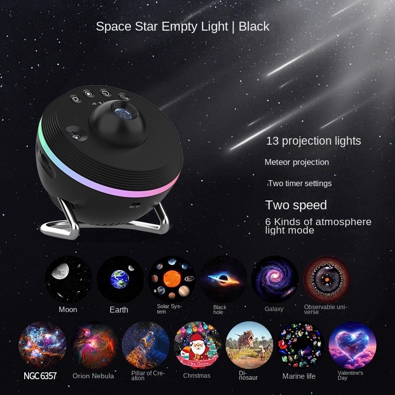 Dynamic Meteor Projection Lamp Galaxy Starlight Full Sky Stars Bedroom Ambient Star Projector - Image 5
