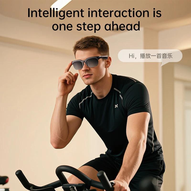 AI intelligent wireless Bluetooth 6.0 glasses listening to music making calls sports long battery life AI translation - Image 3