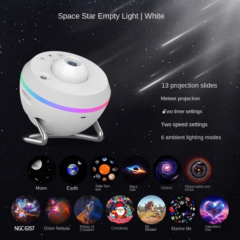 Dynamic Meteor Projection Lamp Galaxy Starlight Full Sky Stars Bedroom Ambient Star Projector - Image 6