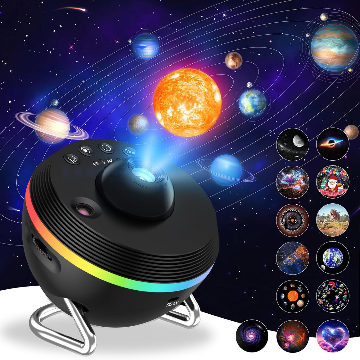 Dynamic Meteor Projection Lamp Galaxy Starlight Full Sky Stars Bedroom Ambient Star Projector - Image 2